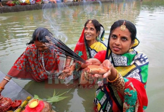Four day popular Chhath festival ends